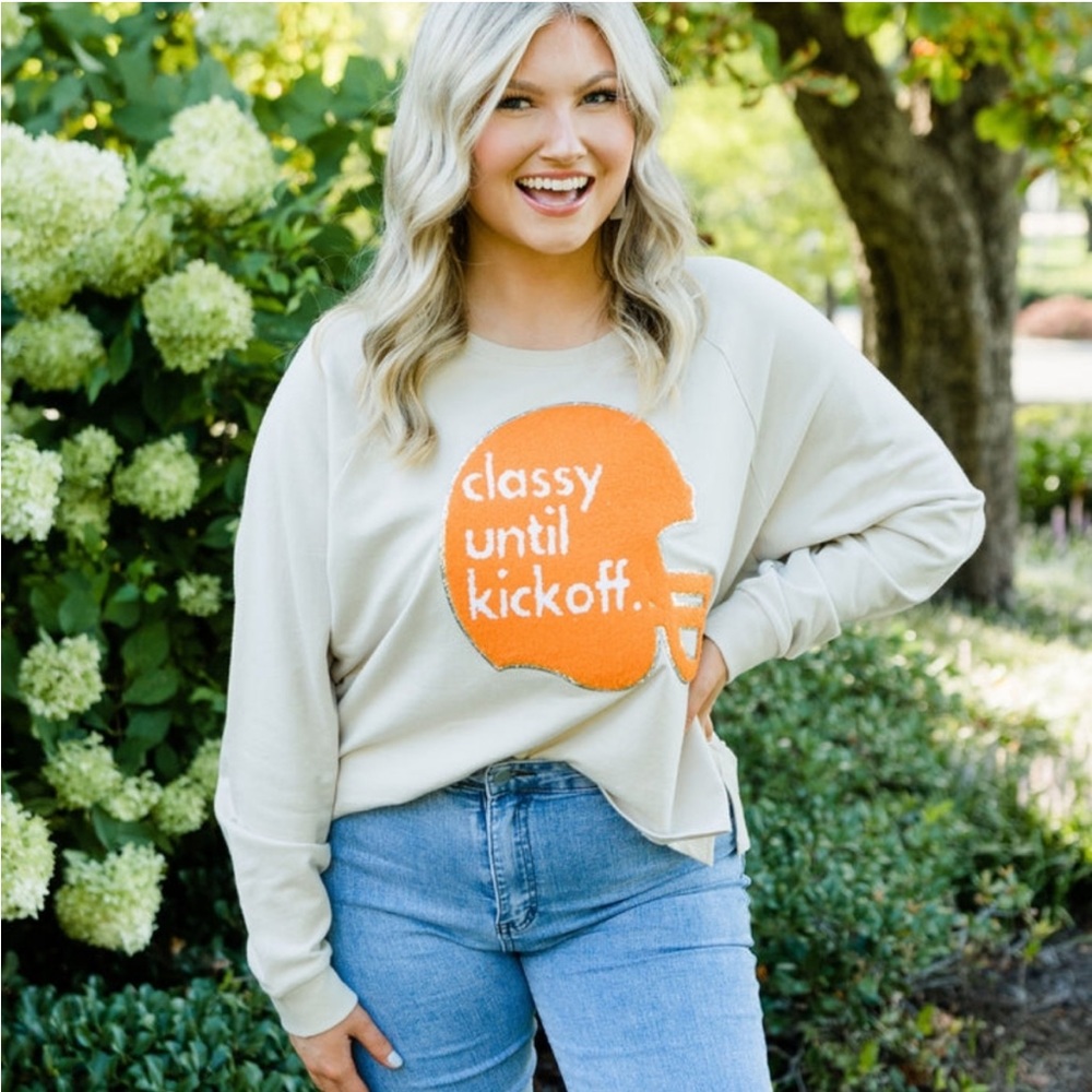 Judith March Classy Until Kickoff Sweater